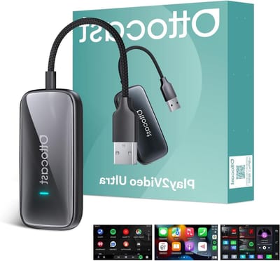 AI Box Adapter - Auto Multimedia - Draadloze Connectiviteit - Upgrade Jouw Rit - 3.9x1.5x7.9cm - Zwart