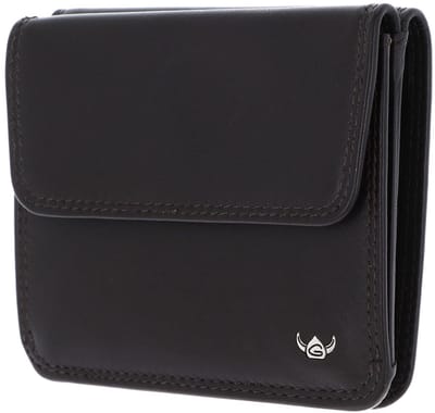Golden Head Leren portemonnee Polo RFID Protect Überschlagbörse 1174 Dunkelbraun donkerbruin