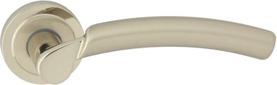 Domino® Deurklink ZITA M7 M9 - Chroom/Nikkel - Deurkruk, Deurbeslag, Deurklinken voor Binnen - Deurbeslag van aluminium - Deurklink voor kamerdeur, kantoordeur, kelderdeur en binnendeur