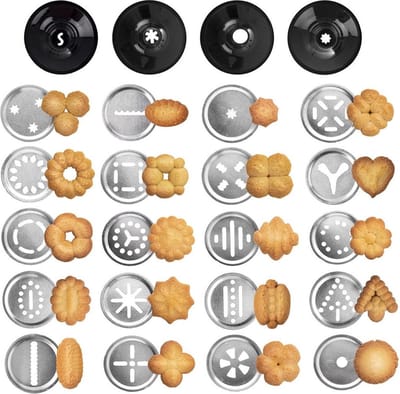 Koekjespers 25 delig - Garneerspuit - Cookie Press - Koekjes Spuit