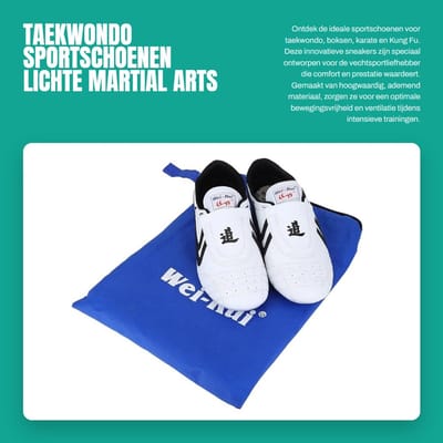 Dailygoods- Taekwondo Schoenen Lichtgewicht - Vechtsport Schoenen - Martial Arts Sneakers - Ademend Materiaal - Rubber Zool - Innovatief Ontwerp