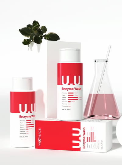 Lon.G PROPEACE U.U Enzyme Wash – Enzymatische Poederreiniger met Probiotica | 50g | Korean Skincare