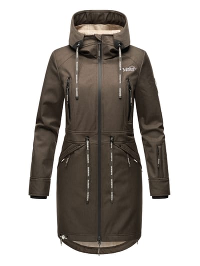 Marikoo dames softshelljas – Racquellee met capuchon & fleecevoering