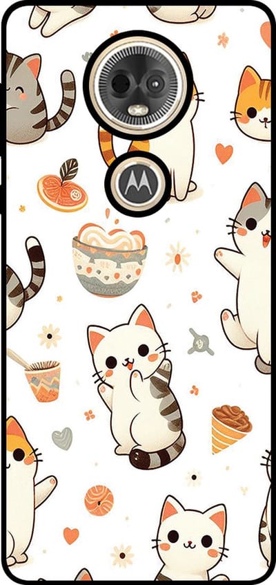 Smartphonica Telefoonhoesje Geschikt voor Motorola Moto E5 Play met katten opdruk - TPU backcover case cat design geschikt voor Motorola Moto E5 Play