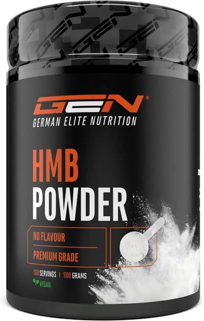 GEN HMB poeder - 500g - Hoge zuiverheid - Aminozuur Beta-Hydroxybetamethylbutyraat - Laboratorium getest - Veganistisch