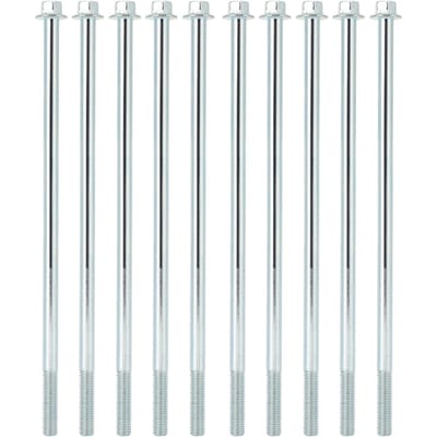 10 stuks M8x210 Motorsteunschroef Benzine Zeskant Flens Lange Bouten Bevestigingsmiddel Accessoire