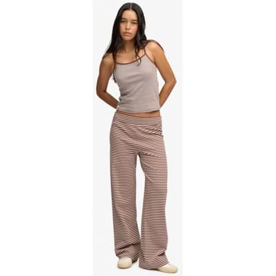 Superdry Athletic Essentials Jerseybroek Slanke Pasvorm Brown Grootte: 40