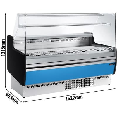 GGM Gastro Kühltheke - 1620mm - 1 Ablage - Frontblende Hellblau