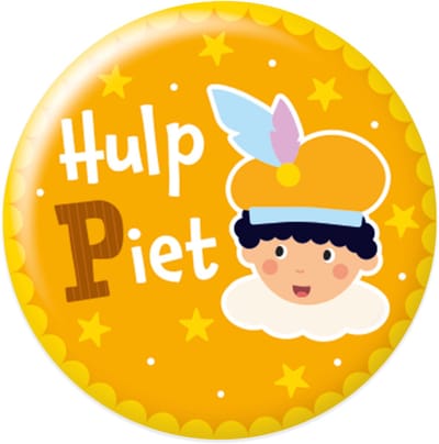 BTH - Buttons - Hulp-Piet - Badge - Speld - Sinterklaas - Decoratie - Button - Sinterklaas Cadeautjes - Sint - Broche