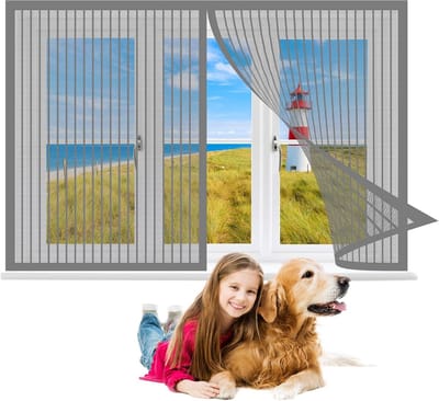 Magnetisch Vliegengordijn voor Raam 110 x 80 cm - Anti-Insecten Hor