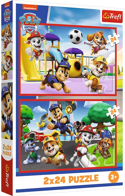 Puzzel - 2x24 - Hondenspeeldag - Paw Patrol Trefl 34434