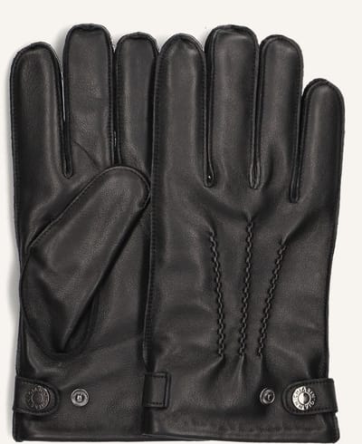 Gianni Chiarini Deerskin Gloves Handschoenen Heren - Zwart - Maat L