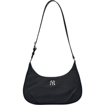 Sac bandoulière MLB Basic Rétro en nylon pour femme Noir 3ABQVN16N-50BKS Basic Set (Bag)