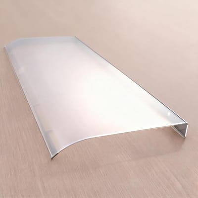 Buitenluifel - Regenbescherming - Deur en raam - Geluiddicht tot 60dB - 125x34cm - Frosted