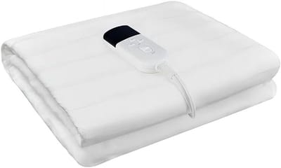 Elektrische deken - Verwarmingskussen onderdeken - Lekker warm slapen - 3 warmtestanden - 150 x 80 cm - Wit