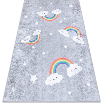 Kleden Rugsx JUNIOR 52063.801 tapijt wasbaar Regenboog, wolken 160x220 cm