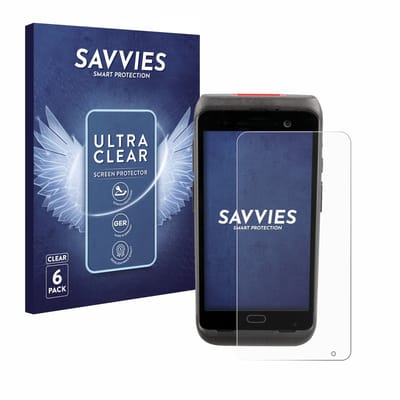 Savvies - Screenprotector voor Honeywell Dolphin CT40/ CT40 XP - Folie Beschermfolie transparant 6 Stuks