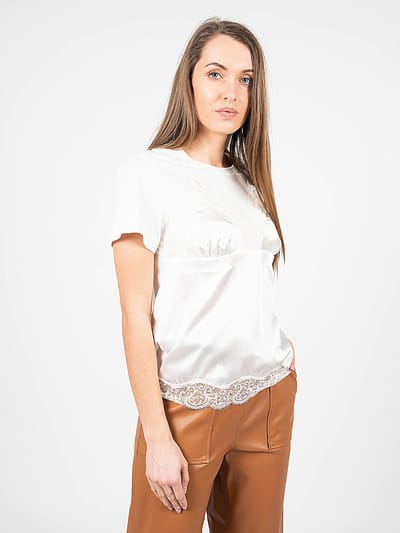 Pinko T-shirt Rex Vrouw Wit