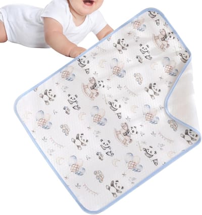 Verschoonmat Onderlegger - Wasbare Mat - Baby Verzorging - Ademend Waterdicht - 70x50cm - Panda