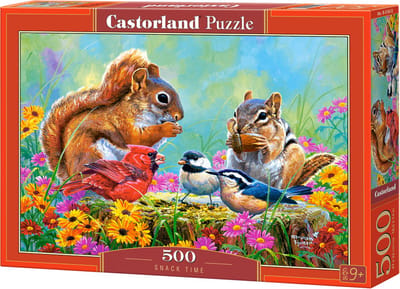 Castorland Snack Time – Puzzel – 500 stukjes – Satijnen afwerking – Perfecte pasvorm – Europese kwaliteit