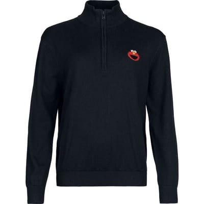 Sesame Street Gebreide trui - Elmo - S tot 3XL - voor Mannen - zwart