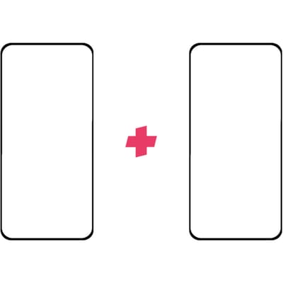 DuoPack: Google Pixel 5 screenprotector gehard glas Edge to Edge