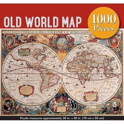 Peter Pauper Puzzel - Old World Map - 1000 st