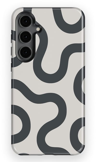 DripCase Motion Flow Tough Hoesje Samsung Galaxy S24 Plus | Backcover met Mag | Trendy Design | Valbescherming | Graphite Glide