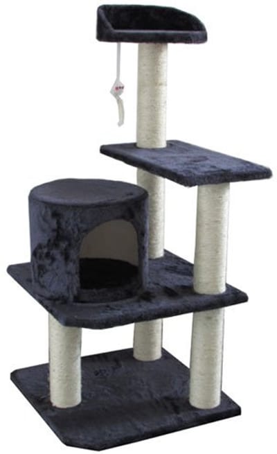Krabpaal Elma - 48 x 48 x 103 cm - Grijs-Blauw