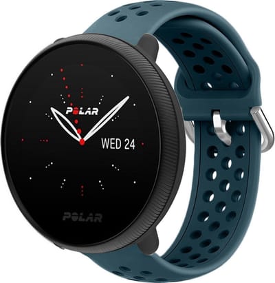 Siliconen sport bandje met gaatjes - Geschikt voor Polar Ignite / Ignite 2 / Ignite 3 / Polar Pacer / Polar Unite bandje - Sport bandje - Rock Green