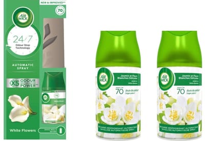 Air Wick Starterset Jasmijn Witte Bloemen & 2 Extra Navullingen