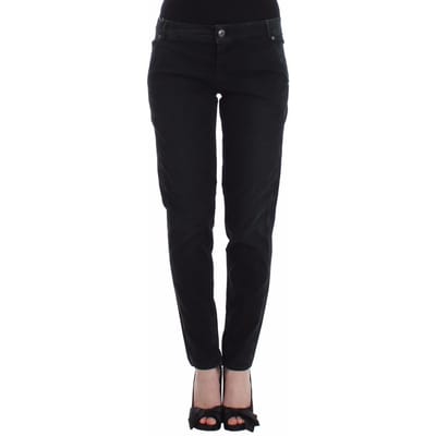 Ermanno Scervino Blauwe Slim Jeans Denim Broek Skinny Pijp Recht