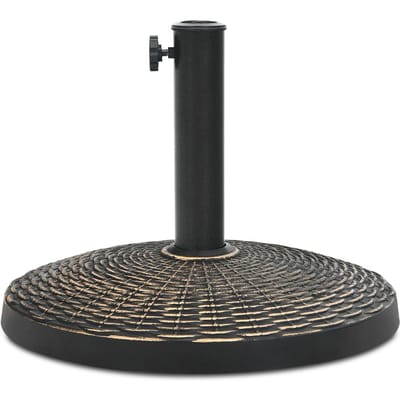 Coast Parasolvoet Rond 12 kg - Verstelbare Knop - 38/48 mm - 45 x 34 cm - Brons