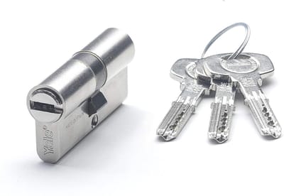 Veiligheidscilinder - Sluitcilinder - Deur Beveiligen - Anti-bumping technologie - 30 x 30 mm - Vernikkeld