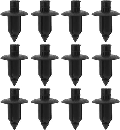 SnelShoppen - 50 Stuks 8mm Gat Motor Rivet Bevestigingsclips Plastic Push Type Houder Clips Voor Fairings en Trimpanelen Zwart