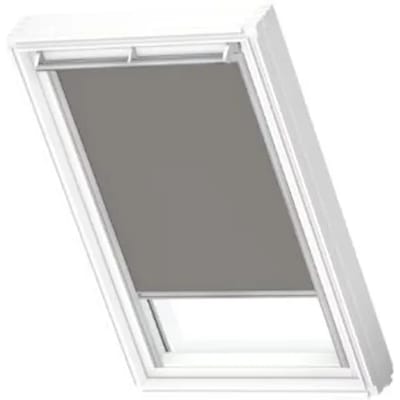 VELUX Origineel Verduisterend Rolgordijn (DKL) Wit Kozijn, UK04, Grey