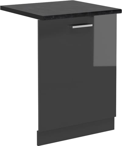 Vicco R-Line Vaatwasserfrontpaneel – 60 cm, WB Antraciet Antraciet Hoogglans