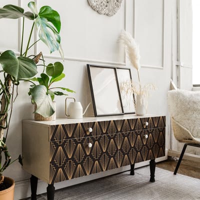 Sticker met Scandinavische meubelafdrukken, Singrad-stijl, 40 x 60 cm