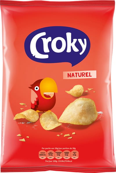 Croky - Naturel Chips - 12x 100g