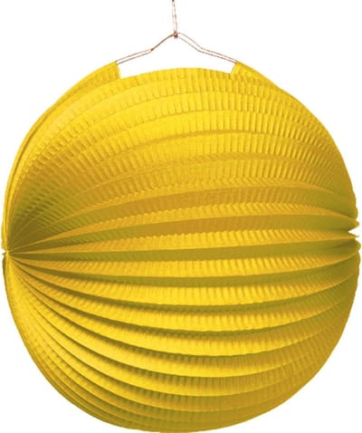 Amscan Lampion 25 Cm Papier/metaal Geel