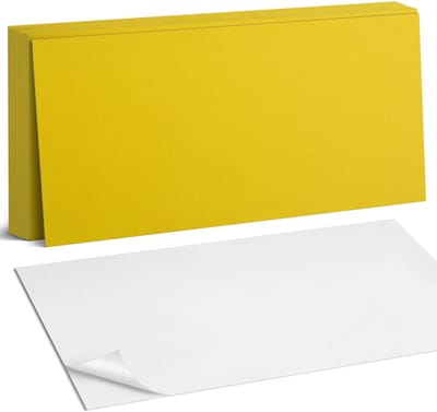 Coloray Plaktegels - Geel Zelfklevende Wandtegels - 40 cm x 20 cm - Geel Plaktegels - 10 stuks - Rechthoek PVC Tegels - Plaktegels Badkamer - Vloertegels Zelfklevend - Vinyl Tegels Zelfklevend - Portugese Tegels