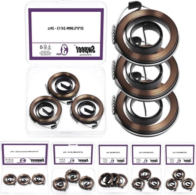 Boorpers Terugveer - Veer Kit - Precisie Boren - Veerstaal Materiaal - 3 Stuks 35mm - Zwart