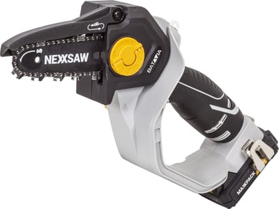 Batavia Accu 18V Nexxsaw éénhands-kettingzaag 6'' - Excl. Accu en Oplader - Werkzame lengte 120mm - Zaaglint lengte 154mm - 0° - 32° draaibare kop - Oliesmering - Maxxpack