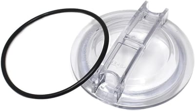 Zwembadpompdeksel met O-ring, doorzichtige vervangende zeefafdekking voor zwembad en spa, compatibel met Hayward Super II en andere modellen, ideaal voor onderhoud en vervanging