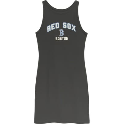 Combinaison sans manches à col rond et lettres MLB Coupe ajustée pour femme Gris Anthracite 3FOPV0253-43CGD S gray