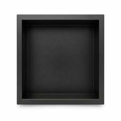 EAVY - Inbouwnis Badkamer Zwart - 30×30×10 cm - RVS