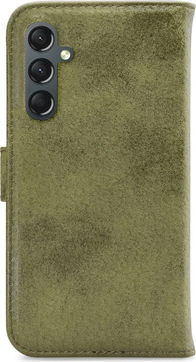 My Style Telefoonhoesje geschikt voor Samsung Galaxy A24 Hoesje | My Style Flex Wallet Bookcase Portemonnee | Pasjeshouder voor 3 Pasjes | Telefoonhoesje voor Pinpas / OV Kaart / Rijbewijs - Olive | Groen