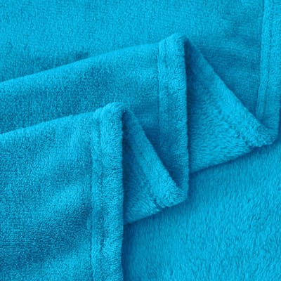 Unyqoos® Warme en Zachte Fleece Knuffeldeken voor Gezellige Winteravonden in Turquoise, 130 x 150 cm