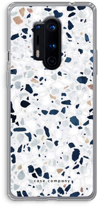 Case Company® - Hoesje geschikt voor OnePlus 8 Pro hoesje - Terrazzo N°1 - Soft Cover Telefoonhoesje - Bescherming aan alle Kanten en Schermrand