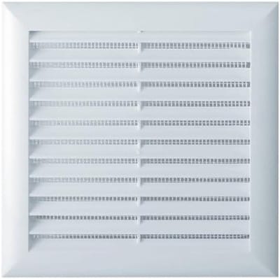 Ventilatierooster Recht 200x200 mm met Insectengaas en Montagegreep